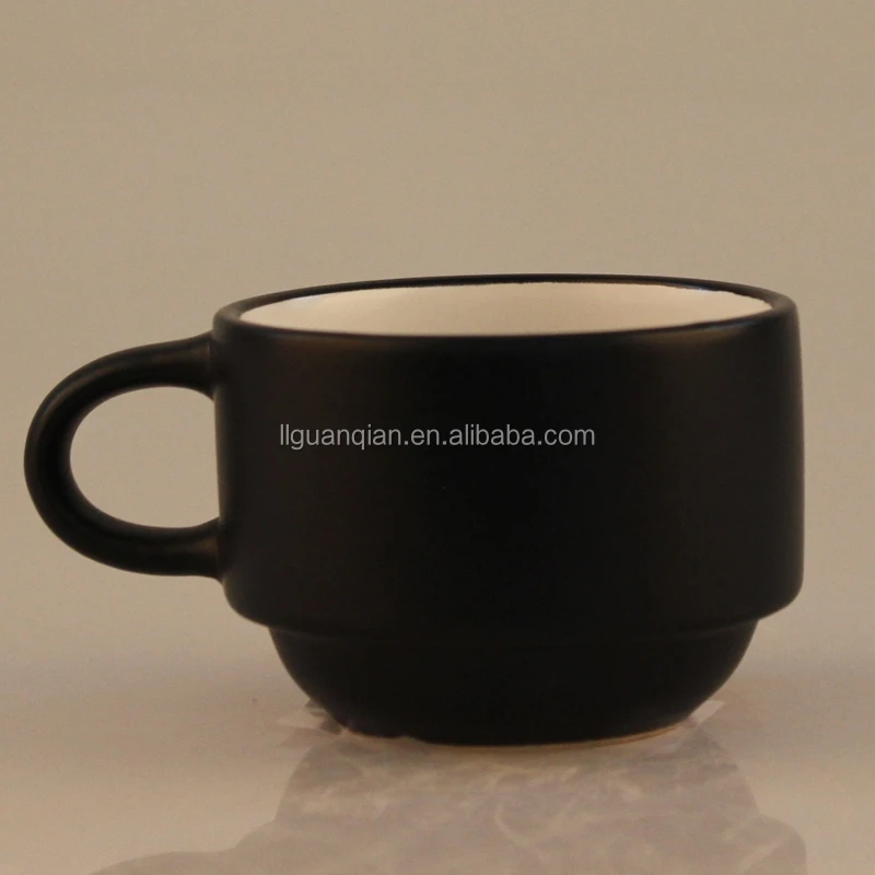 custom stackable porcelain mug cup set with stand for home use