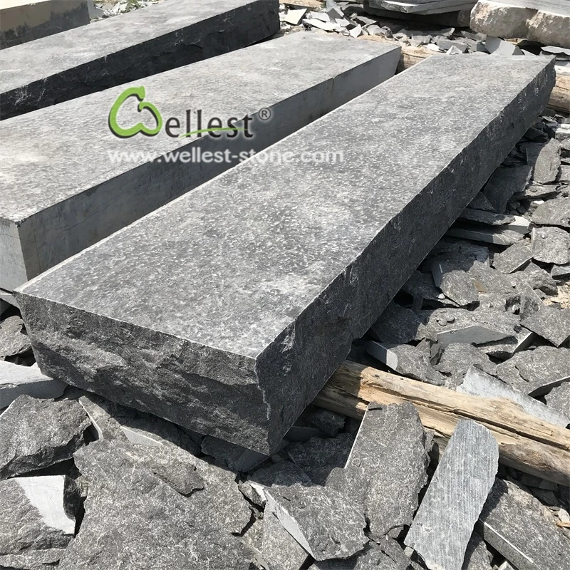 Massive large size G603 granite steps stepping stones stair step