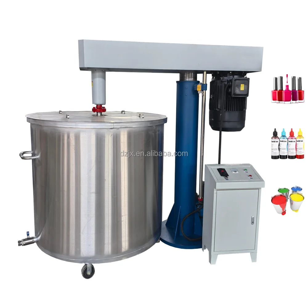DZJX Industrial 1500L 2 Octyl Cyanoacrylate Eyelash Super Glue Mixer Tank Dispersion Mixing Machine For Ceramics Paint