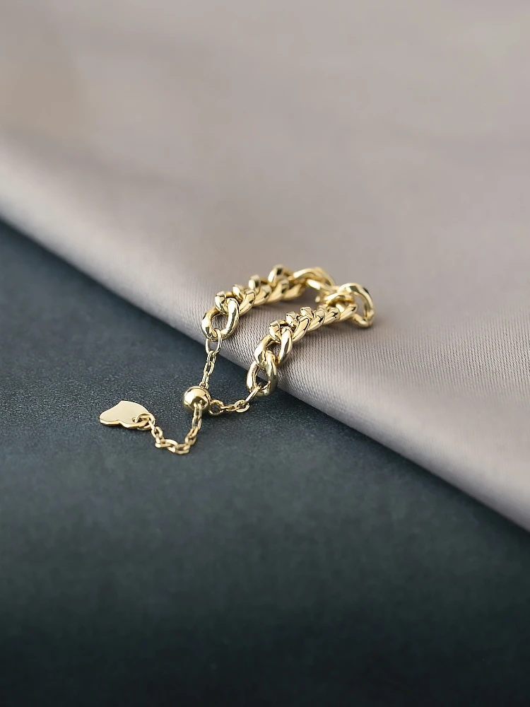 14K gold plated ring can adjust fashion personality