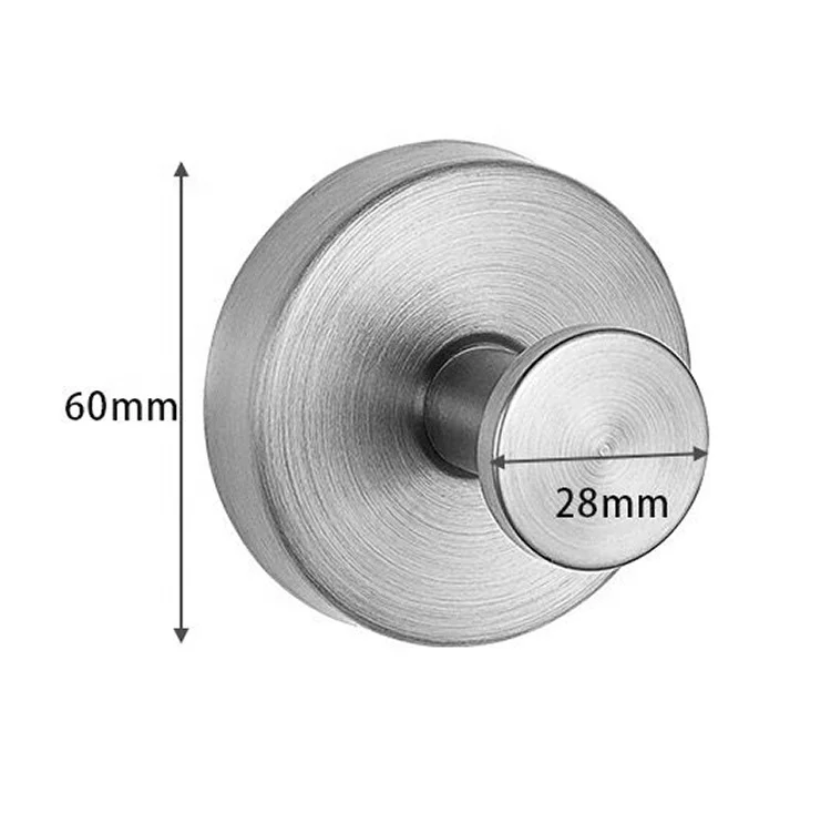 Suction Cup Shower Hooks Stainless Steel Metal No Drill Towel Hooks Bathroom Hang Towels Robes Suction Cup Hooks