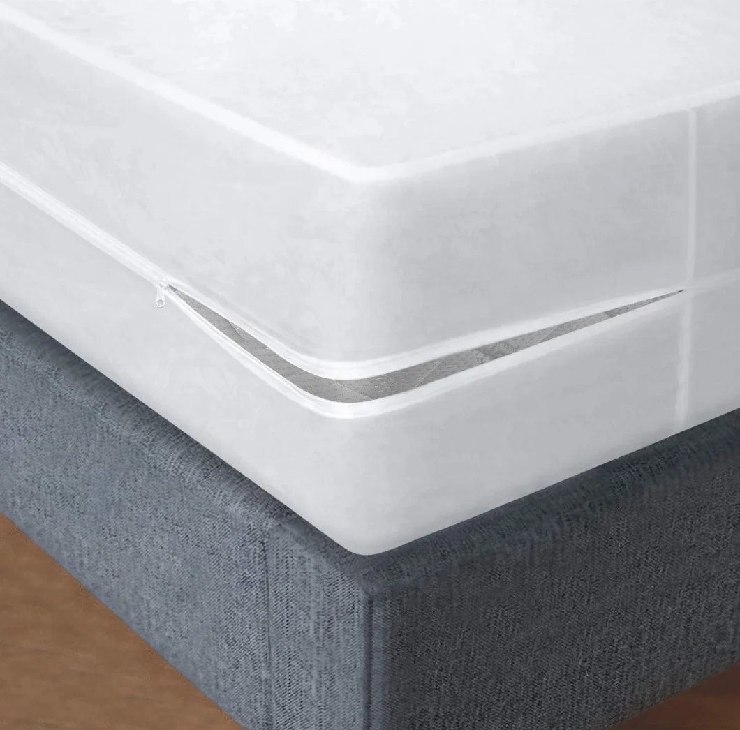 Queen Size Breathable Noiseless Washable 100% Waterproof Bed Cover Mattress Encasement