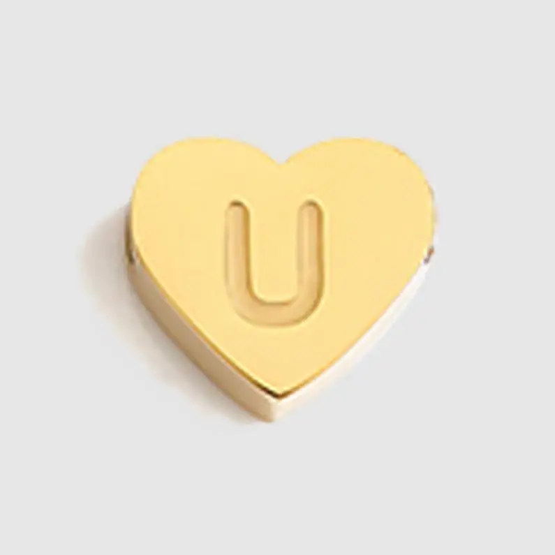 eManco Alphabet Necklace Pendant kolye Moissanite Personalized Double Plated Custom Name Flower Tungsten Necklace