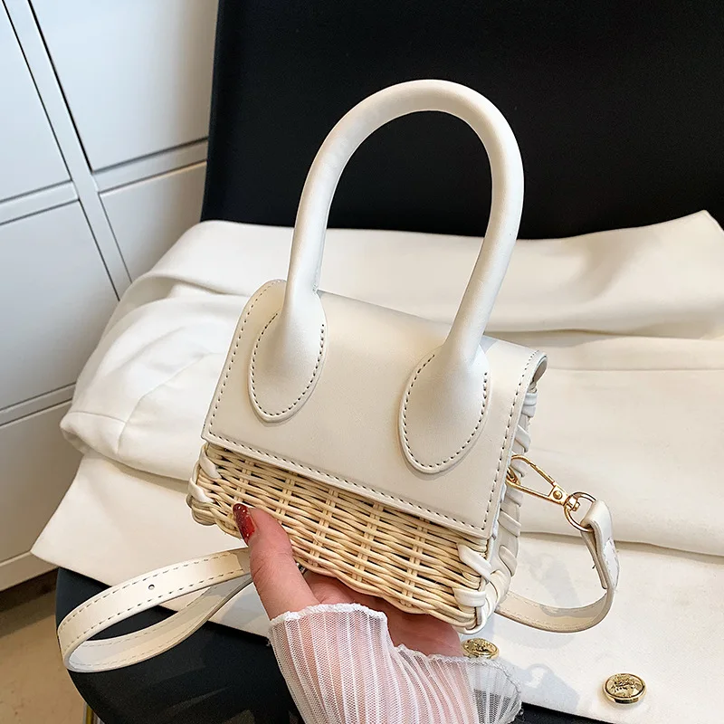 Wholesale Fashion Girl Purses Straw Bags Women Handbags Ladies Leather Weekend Luxury Bags Top Quality