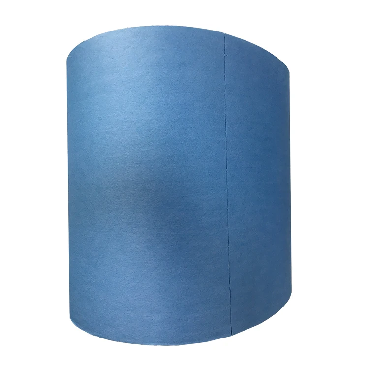 High Density Thickened Blue Roll Industrial Dry Microfiber Cleaning Wipes Cloth Wipes