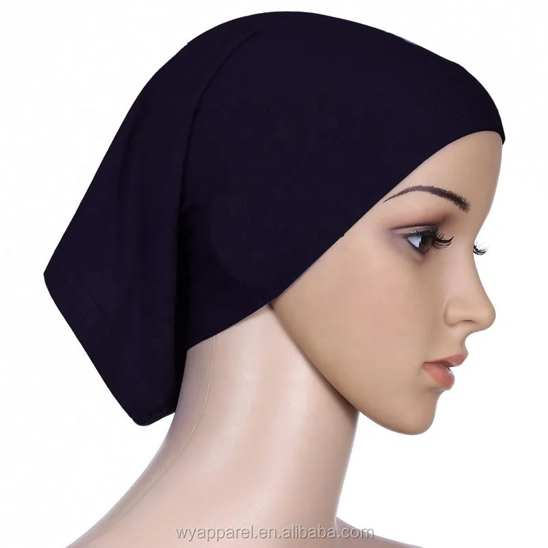High quality classic style  mercerized cotton muslim women underscarf cotton jersey inner hijab  tube cap