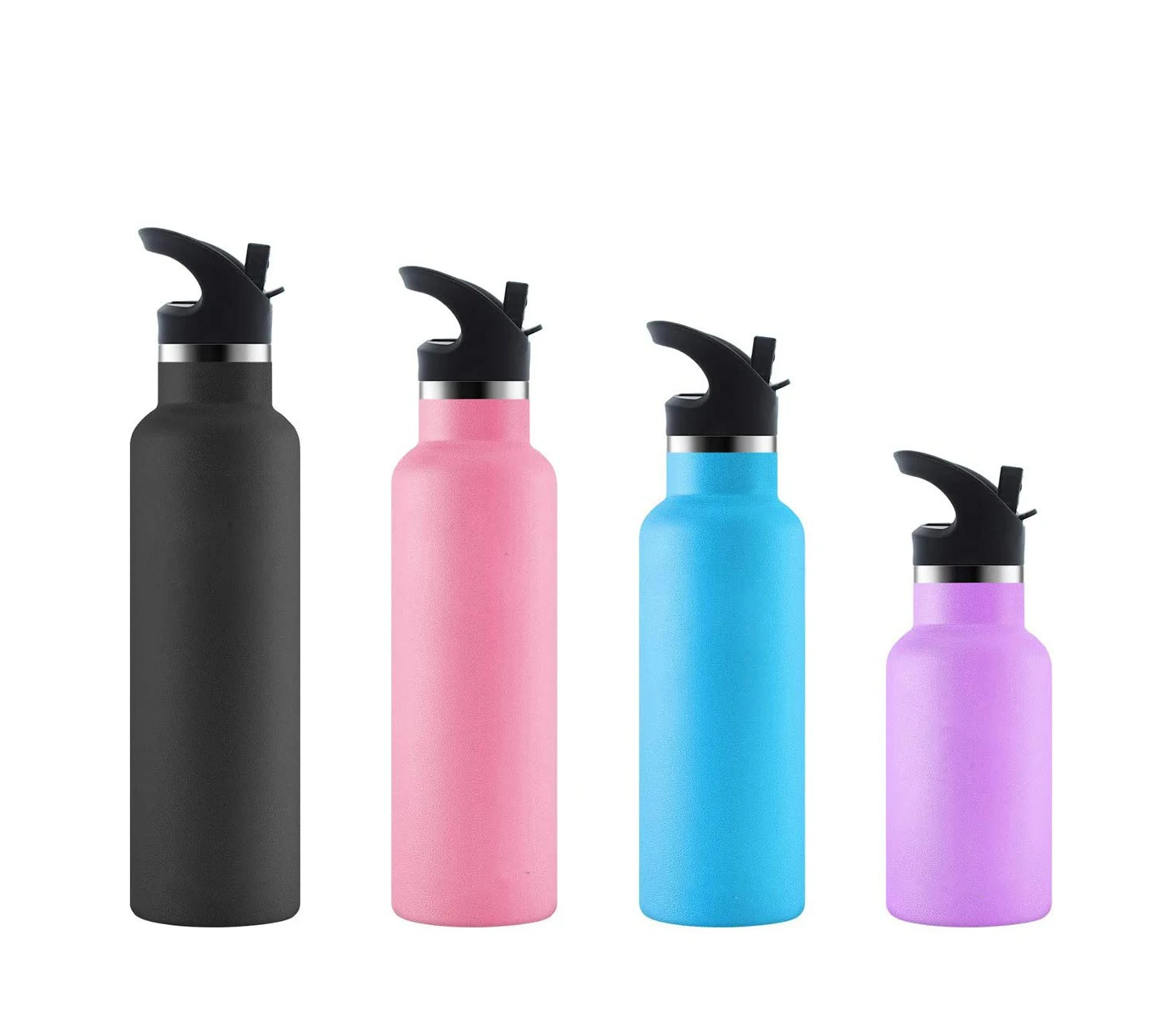 Соломенные крышки стандартного размера для воды, фляга для питья, бутылка для воды с узким горлом, изолированная Спортивная бутылка для воды с соломинкой