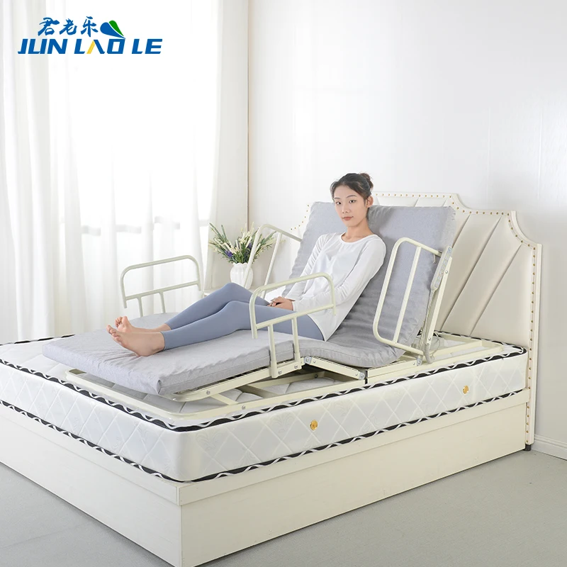 OEM Multi-function Electric Turn over  Lifting Back Leg Device Adjustable Steel Bed Backrest frame for elderly care products