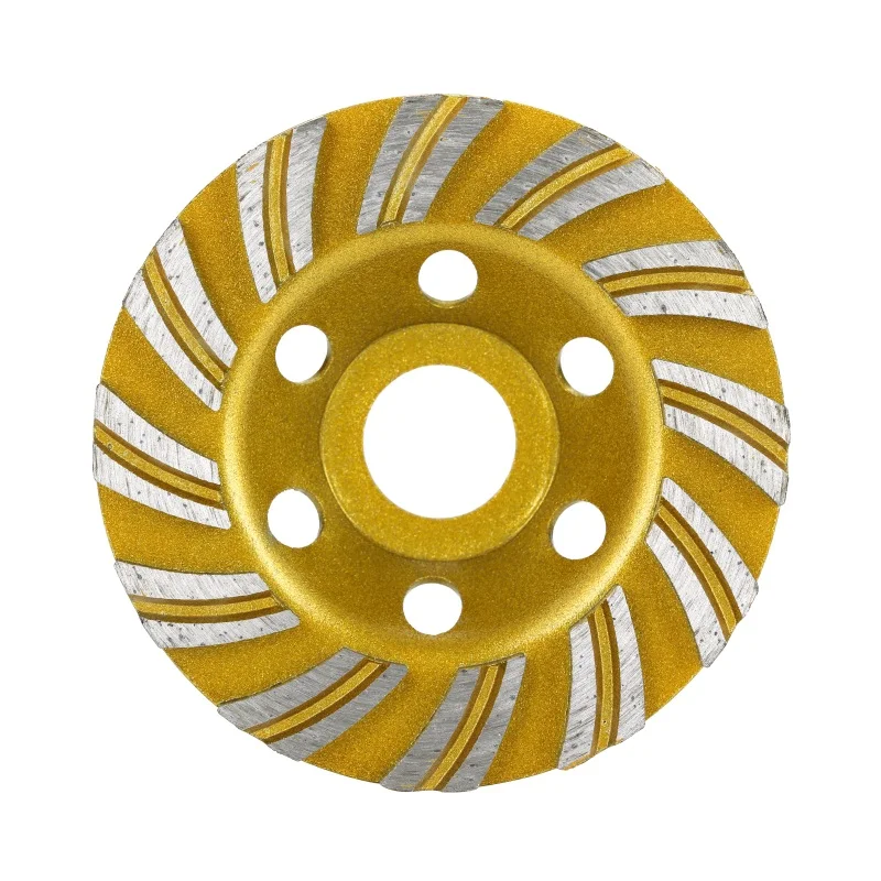 Segmented Turbo hot Pressed Diamond Grinding disc Wheel Cup for Stone grinding of concrete brick wall
