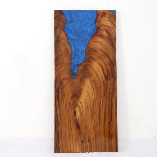 Beauty Blue Ocean Solid Walnut Wood Slab River Dining Epoxy Resin Table
