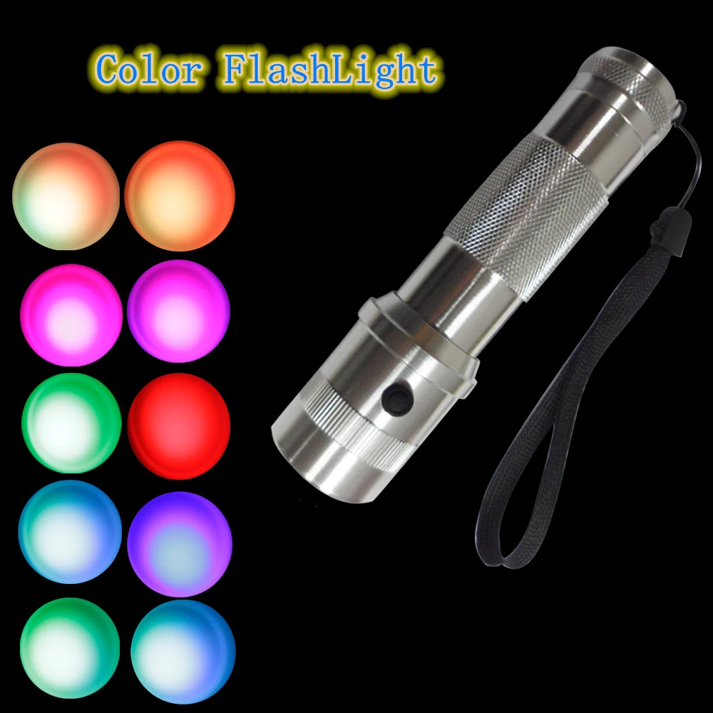 3w high-brightness and color-changing , a small flashlight that can run at night and can be used at home LED flashlight