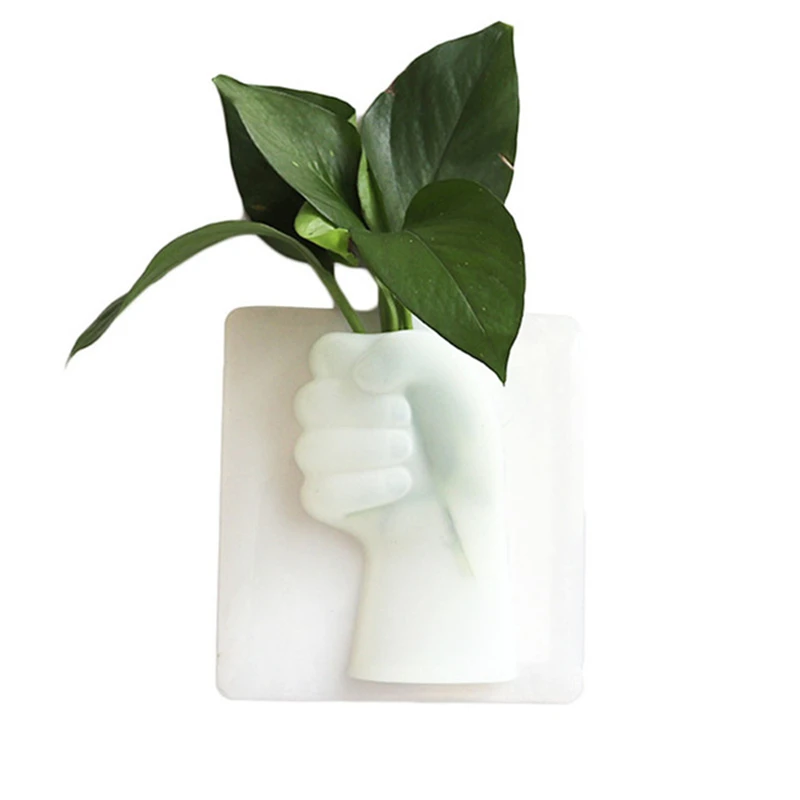 
 Силиконовые наклейки с растениями, Маленькая ваза, волшебные резиновые клейкие цветы, настенные подвесные вазы, контейнер, флорет, бутылка, наклейка на стену  