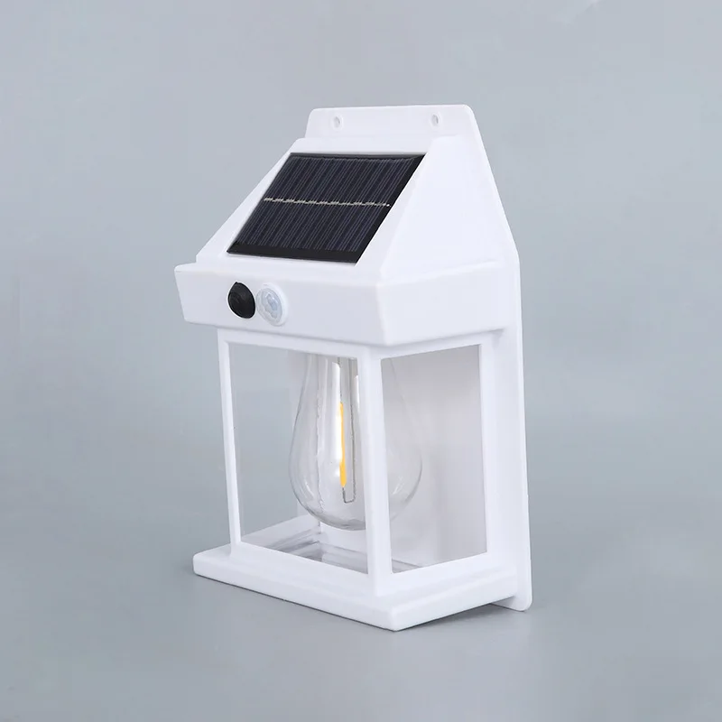 New Design Waterproof Led Filament Bulb Solar Power Wall Light For Outdoor Lighting Wall Light Solar Wall Lanterns