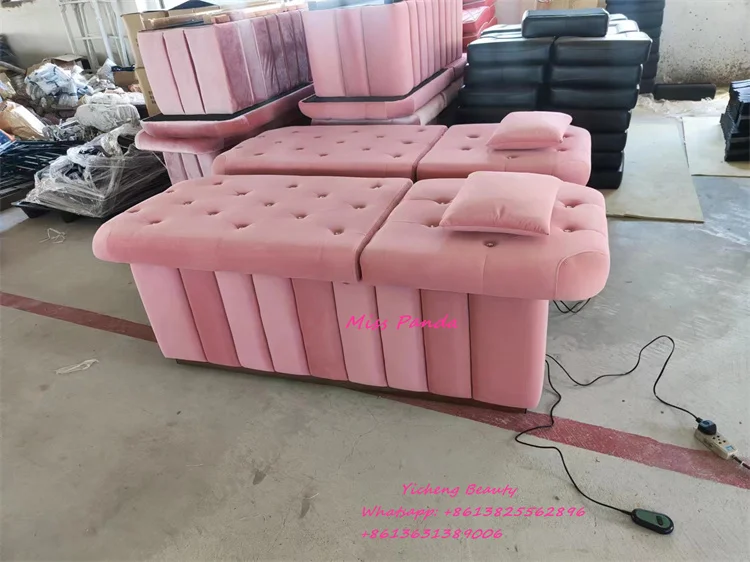 Yicheng beauty Hot Adjustable Salon Massage table Facial Beauty bed Spa Beauty Salon Lash Facial Massage from China