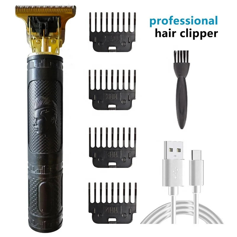 Vintage T9 Charger Electric Cordless Hair Cutting Machine Professional for Men Clipper Hair Trimmer