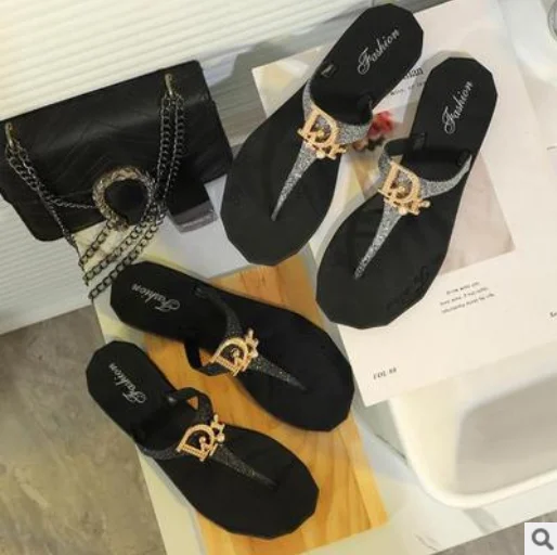 
New Fashion Shiny Design Summer Cool Flip Flops Slipper Sandals Women 