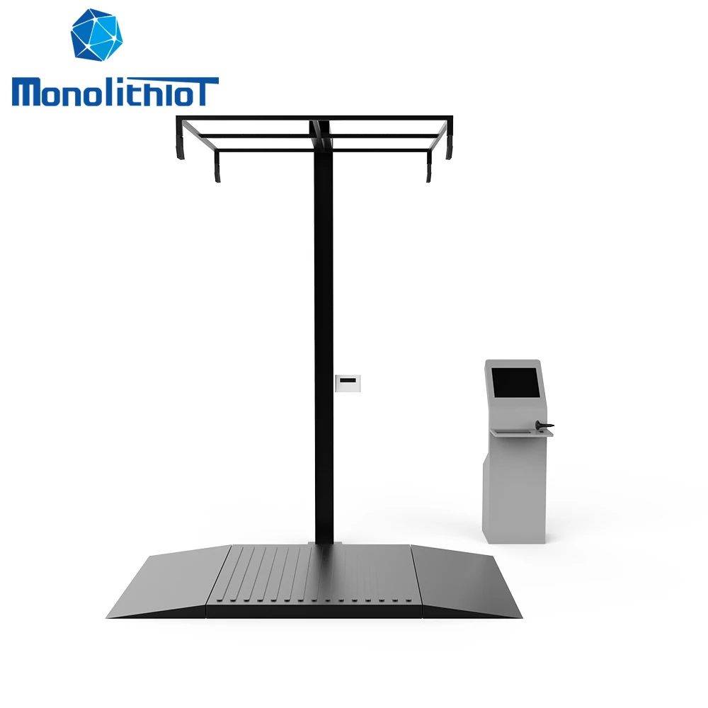 MonolithIoT Logistics Express High Precision 3D sensor Technology Cargo Fully-automatic Freight Pallet Dimensioner Machine