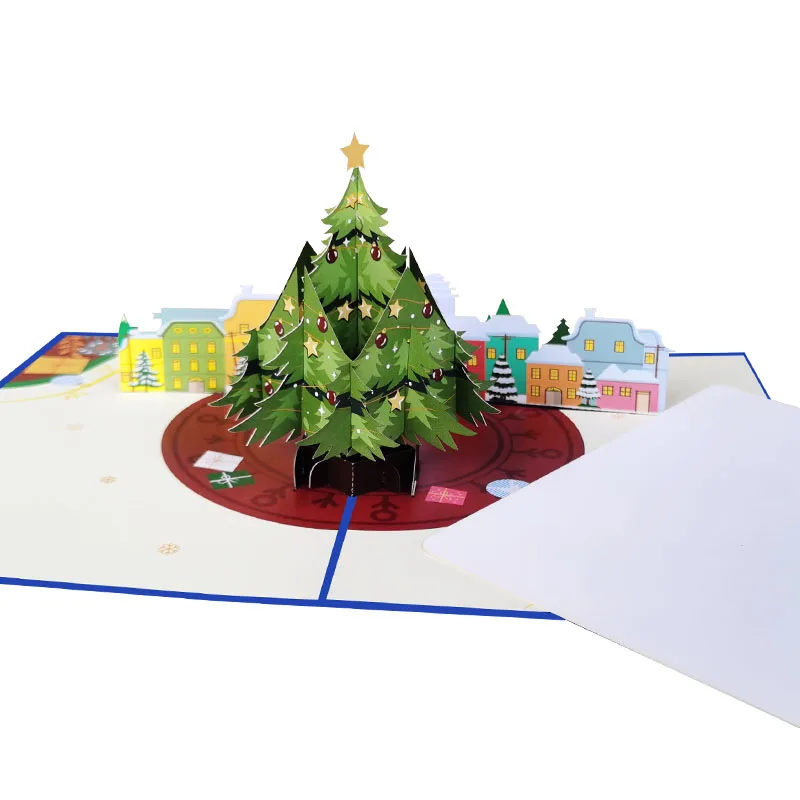 Wholesales Paper Pop Up Cards  Life Sized Forever Flower Bouquet 3D Pop-up Greeting Cards for Christmas Gift