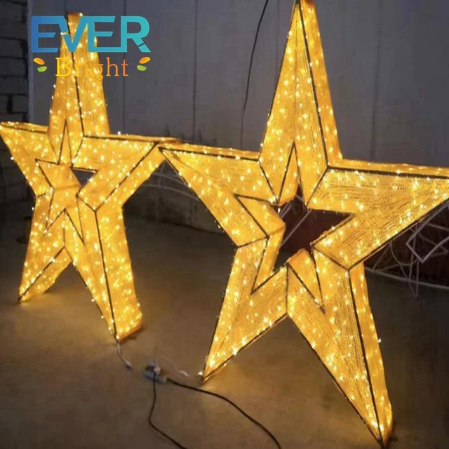 New product battery operated 3d motif star light LED neon desktop light