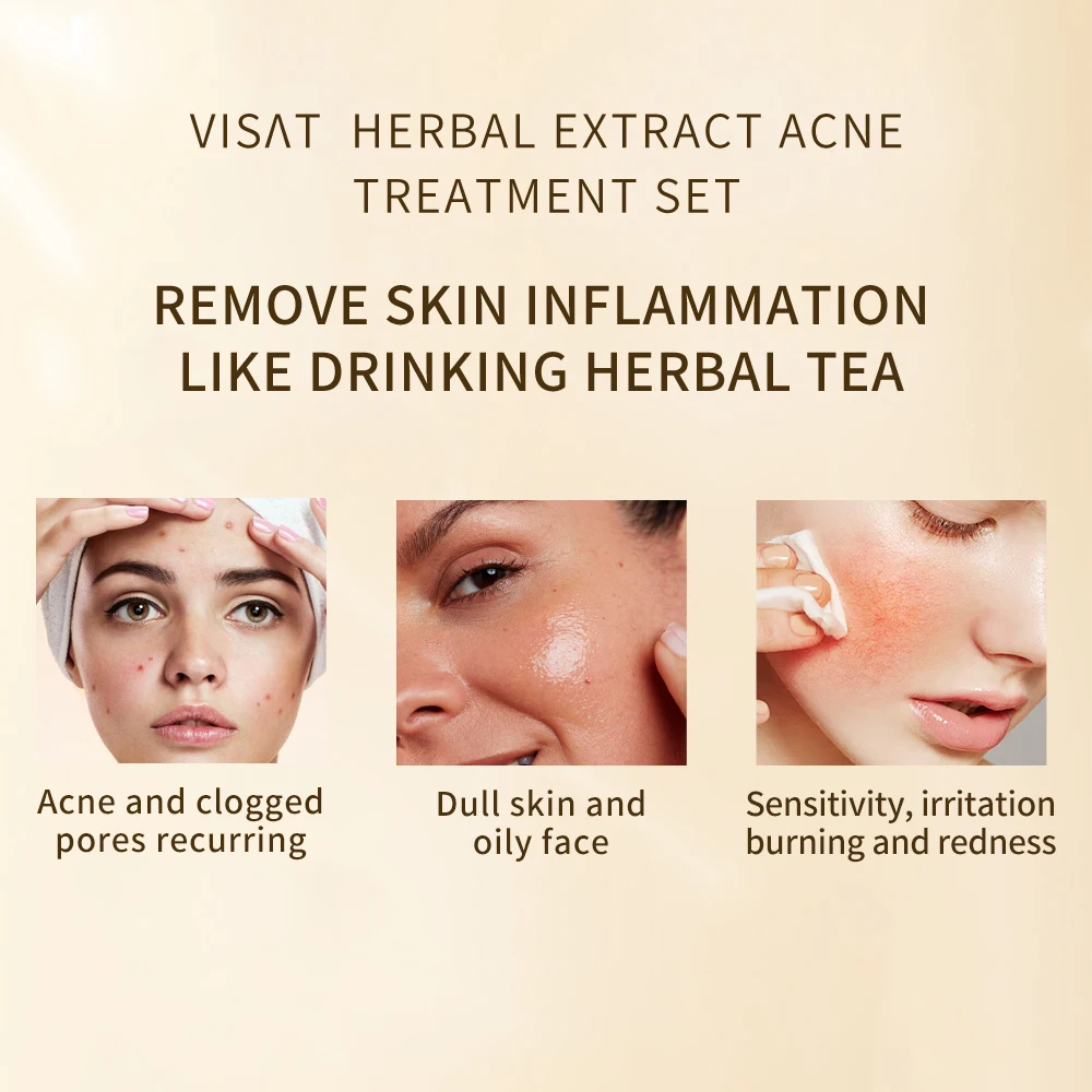Hot Sale Organic Turmeric Skin Care Set Customizable Acne Dark Spot Whitening Soap Serum Scrub Cream Cleanser Face Skincare Set