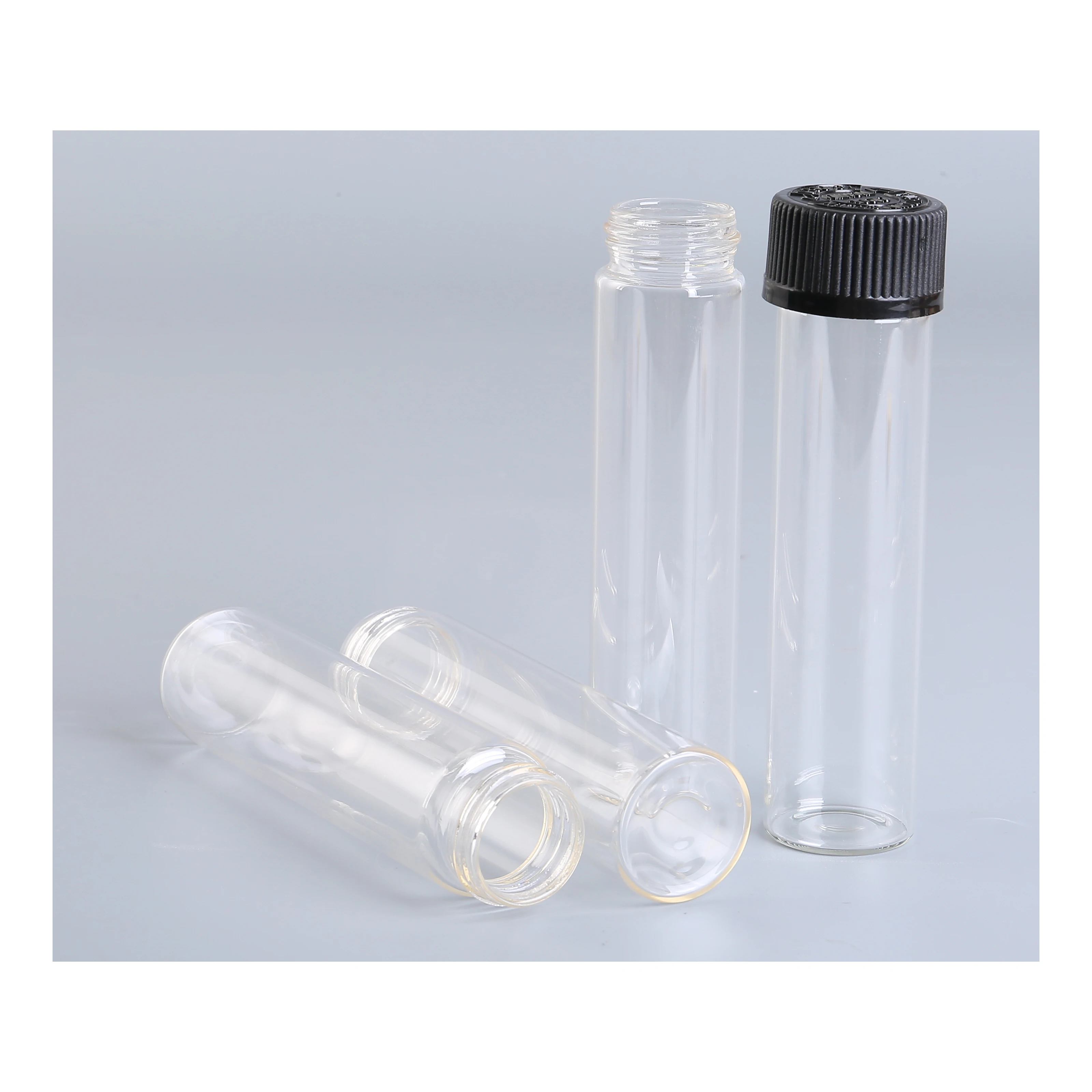 supplier factory hotsell glass tube with cap and holder tube with cork huge