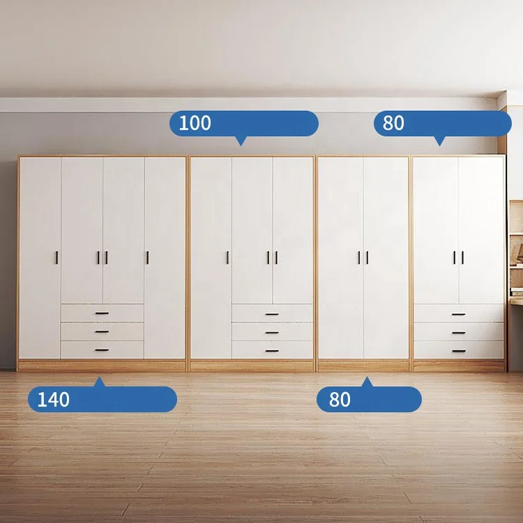 Modern wooden wardrobe bedroom furniture open style storage closet drawer clothes wardrobe cabinet