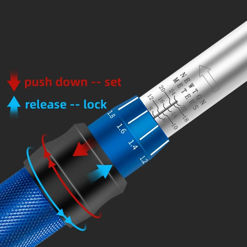 Hot Sale 1/4' 2-24nm Torque Wrench Combination Set 32pcs Bike Repair Maintenance Tool Set For DIY Workshop Household Garage