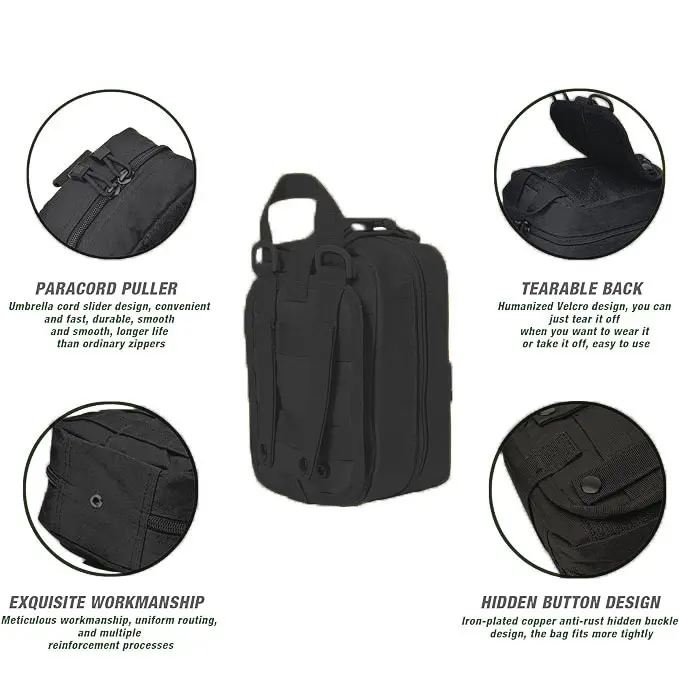 Hot sale Camping Climbing emergency Equipment portable Tactical Emergency Medical bag survival gear kit for outdoor travel