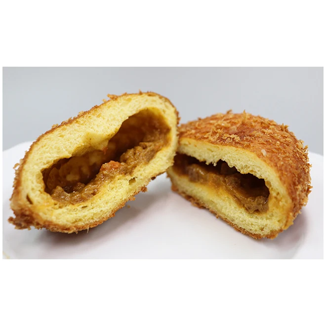 Pork mildly-spiced sweet delightful texture curry vending bread accessories