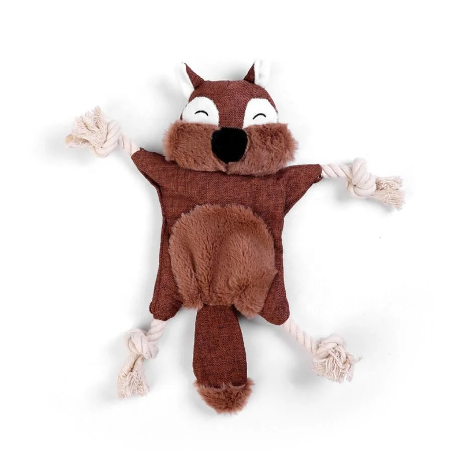 Cute Monkey Animals Squeaky Dog Toys Filled With Sound Paper Stuffed Plush Soft Squeaky Dog Toys