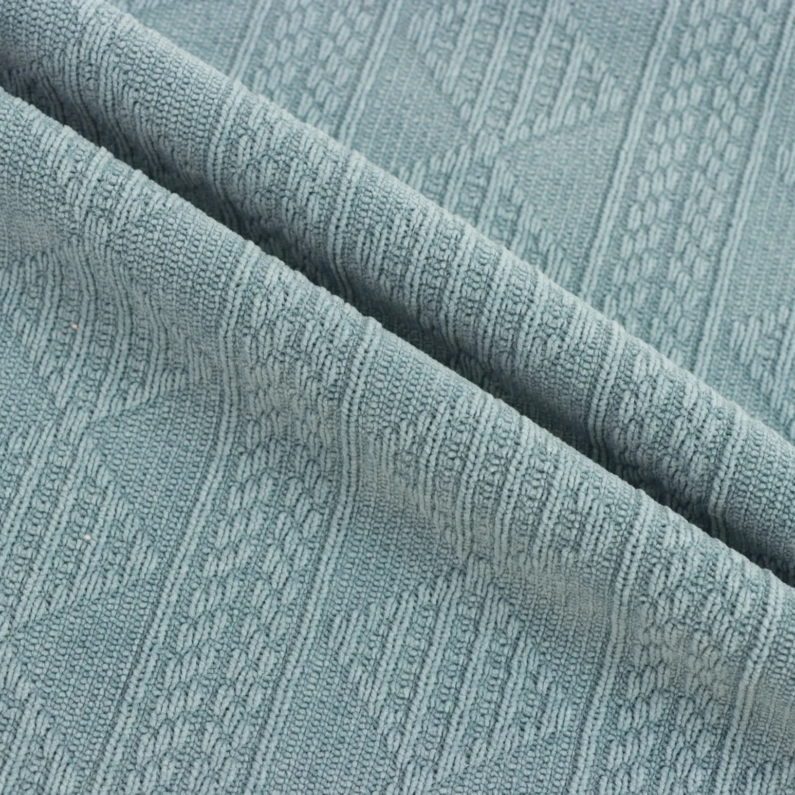 Custom-made Sweater Texture 80%European Velvet Cotton 17%Polyester 3%Spandex Jacquard Fabric