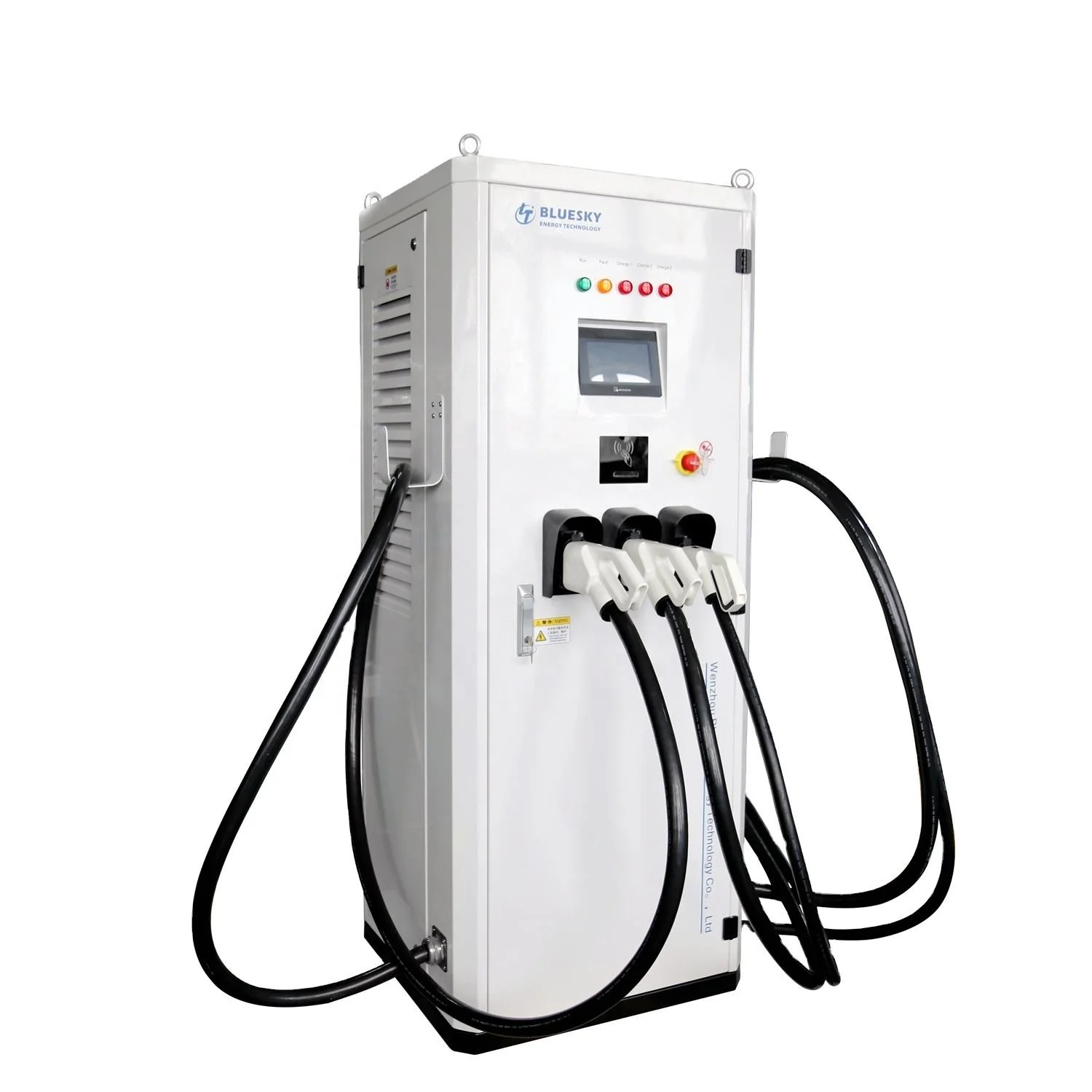 Bluesky 82квт DC EV зарядное устройство 30KW * 2 22kw Dual Gun коммерческое OCCP 1 6 150A с двумя разъемами CCS2 Chademo GB/T