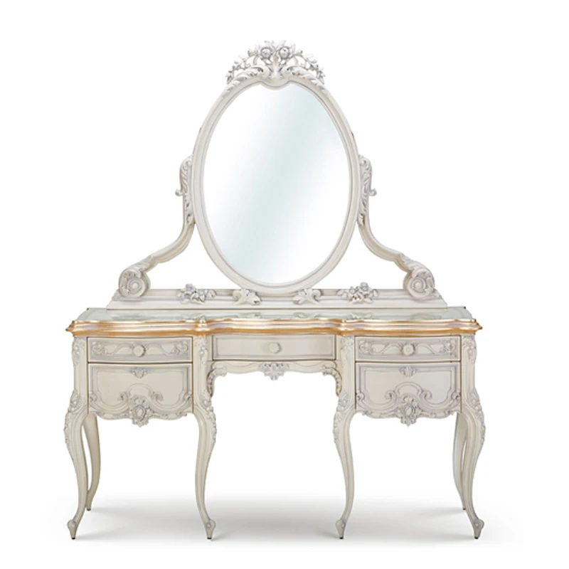 Новое поступление, французский деревенский стиль, полностью ручная резьба, золотой цветочный комод