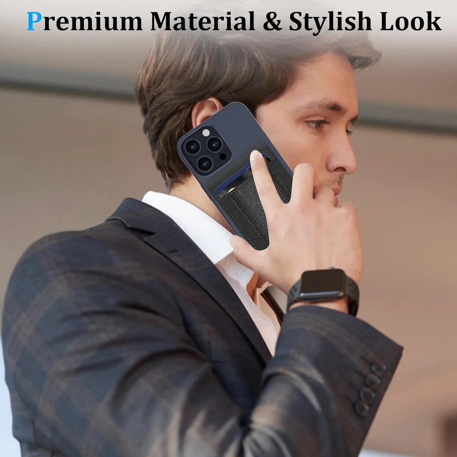 2024 newest magnetic phone wallet men slim money clip with stand credit card holder for iPhone 16/15/14 /13/12  Pro Max Plus