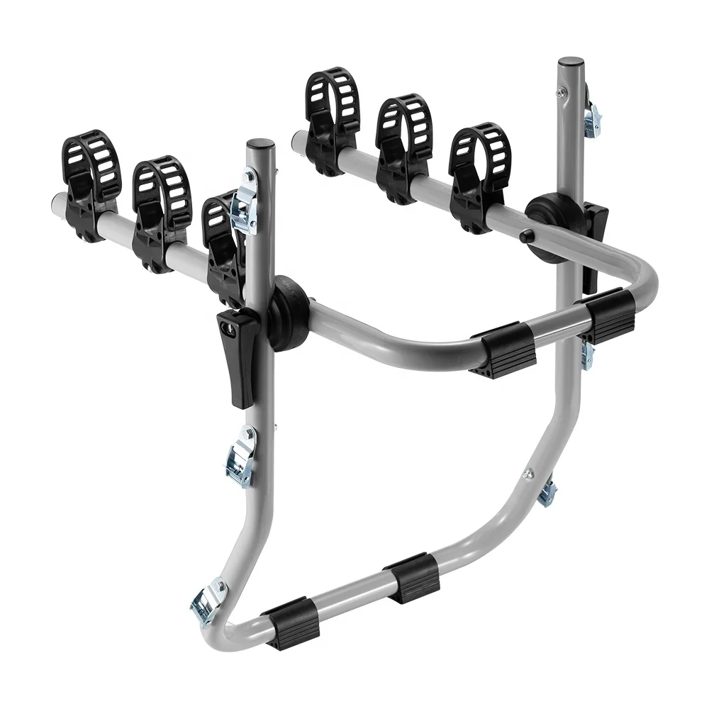 CBR-603 Car Trunk Bike Rack Strap on Hitch Bicycle Rack for 3 Bikes Mount Platform for Car Truck SUV Minivans