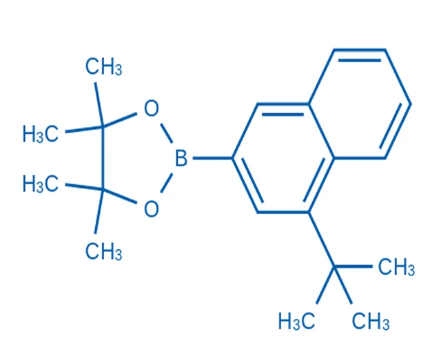 
 2-(4-(трет-бутиловый) naphthalen-2-yl)-4,4,5,5-tetramethyl-1,3,2-dioxaborolane КАС #2217657-10-6  