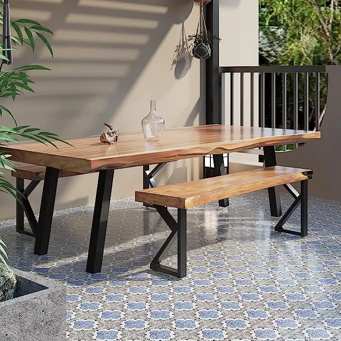 K-shaped cast iron legs Industrial country style metal table legs Heavy iron chair with long legs