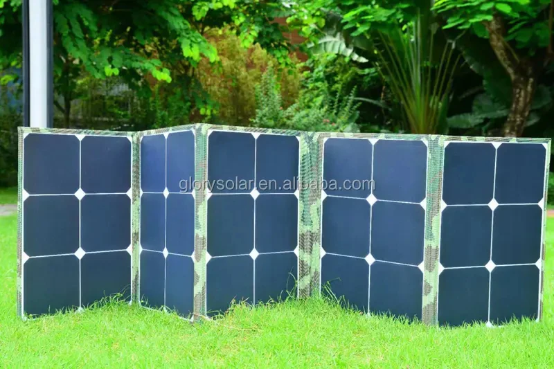 Glory Solar High Efficiency 100W Portable Foldable Solar Panel Charger for iPhone ipad iPods Android Smartphones and Batteries