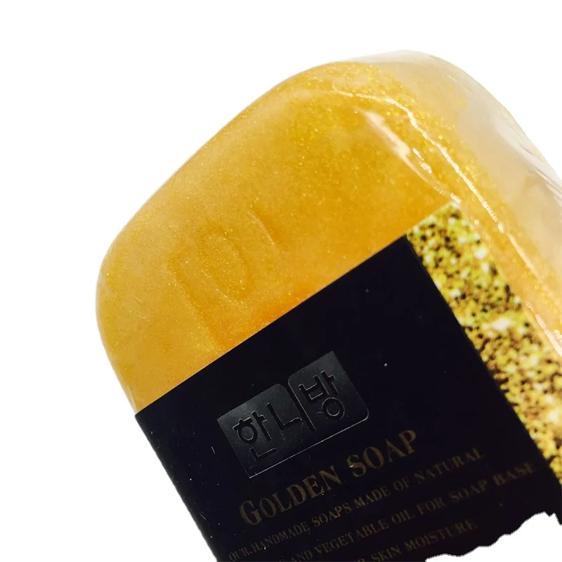 Корейский 80g анти-старения крем отбеливающий бар 24k золота коллагеновая мыло