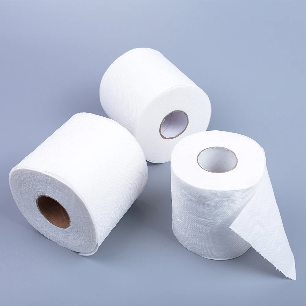Cheap bulk 2ply 3ply soft printed recycled toilet roll paper bathroom tissue