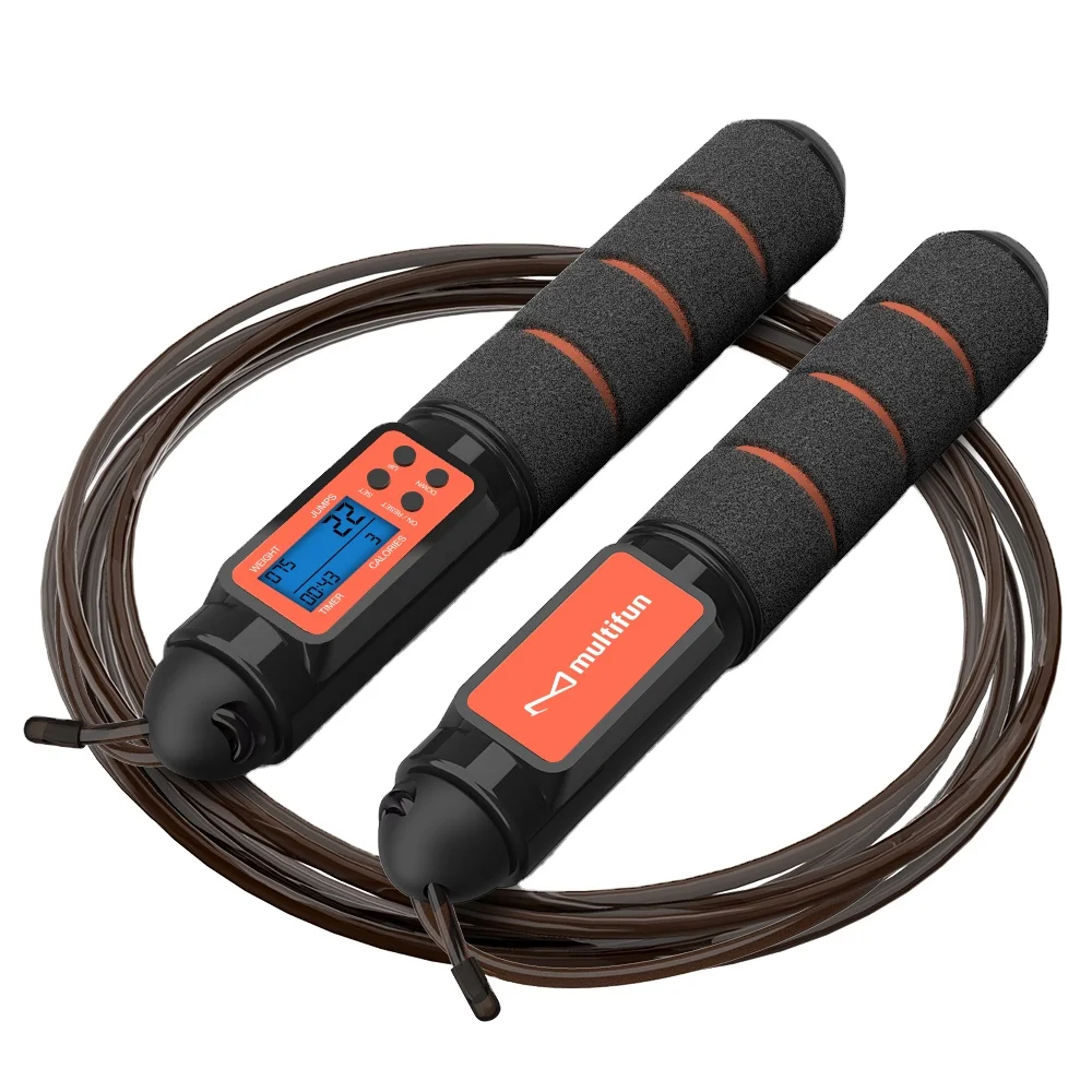 
2021 hot selling electronic counter digital jump rope for gym workout 