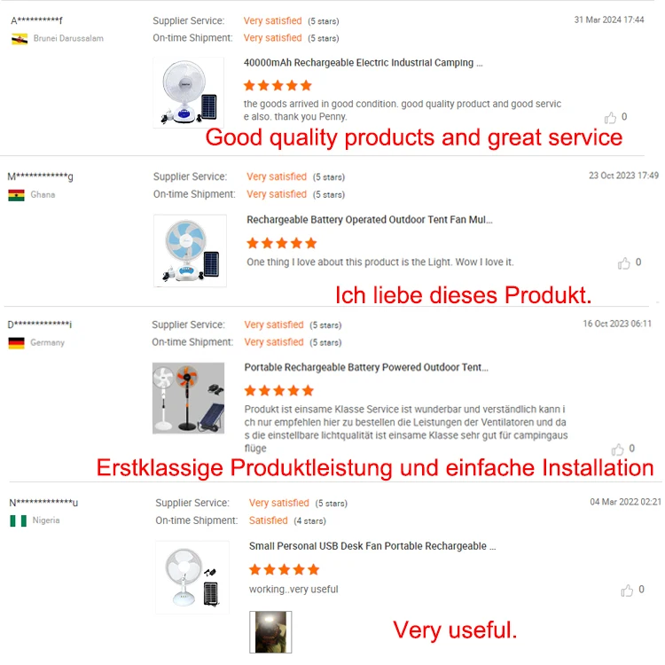 12V AC DC Rechargeable Battery Solar Powered Electric Standing Rechargeable Summer Fan with Solar Panel And Bulb