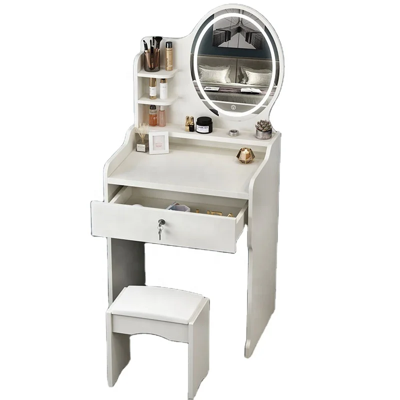 Dresser drawers bedroom furniture Set Dresser  LED white dresser Makeup vanity Dressing Table