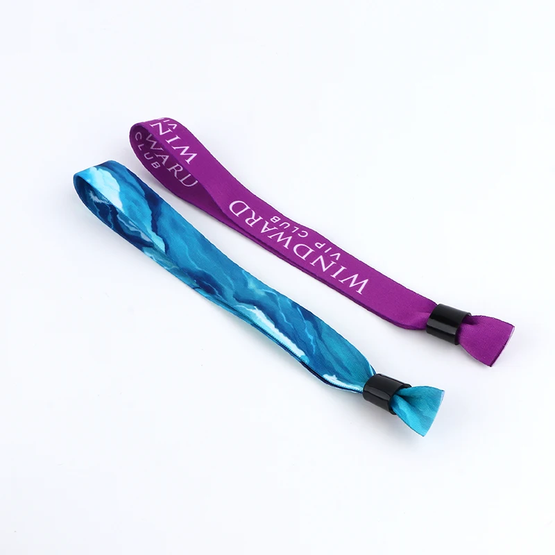 Custom Festival 2024 Colorful Wristbands Lock Slide Wristbands For Event Accessory Slide Lock for Party