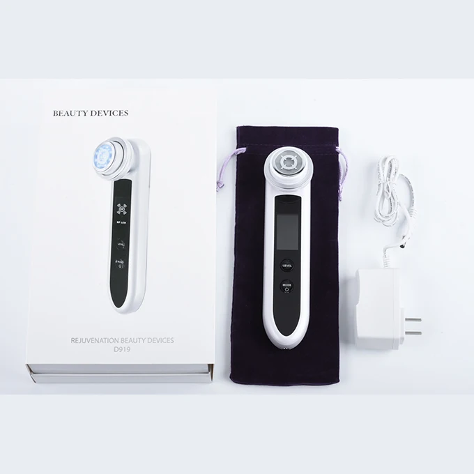 Hot Sale!!New Portable Facial Massage Device RF & EMS Ultrasonic Beauty Instrument