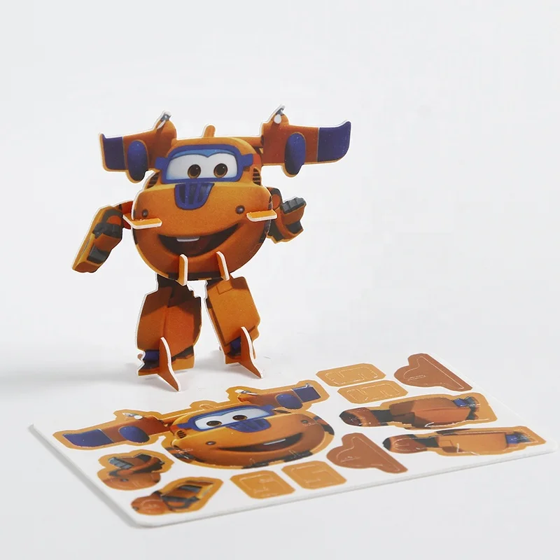 High Quality Plane Car Shape Plastic Baby Toy PP Puzzle