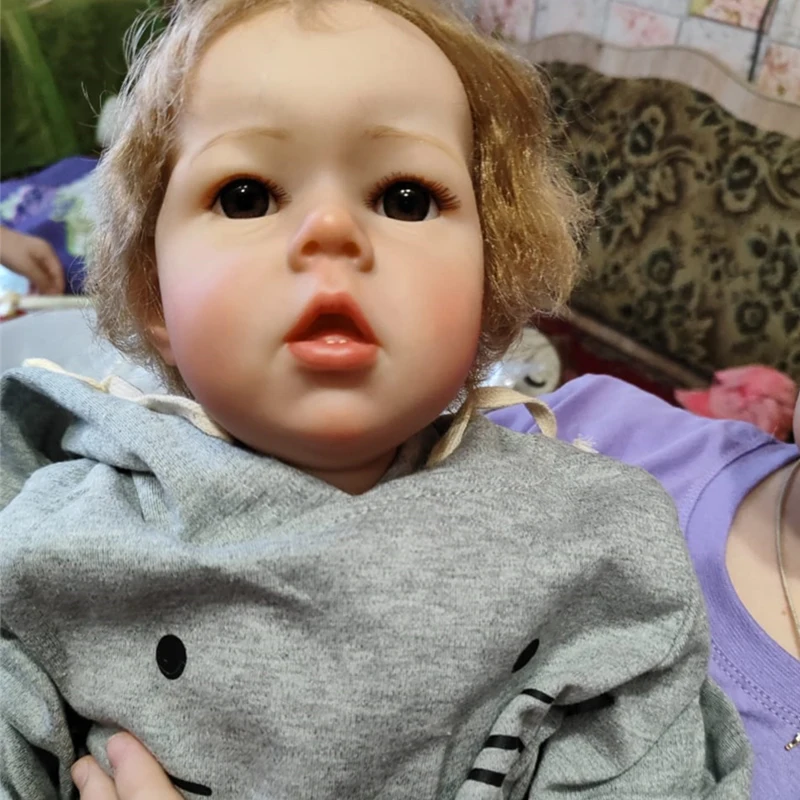 NPK 19 inch/50 cm Reborn Baby Doll Realistic Real Babies Handmade Boy Silicone Reborn Doll