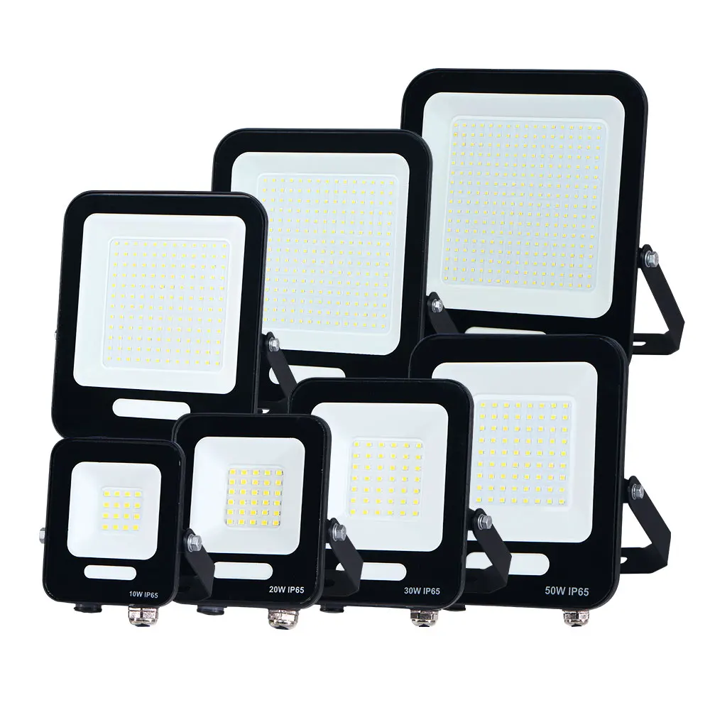 KCD High Power Flood Lamp Outdoor Sports Stadium Large Area Super Bright Waterproof 30w 50w 100w 150w 200w 300w LED Flood Light