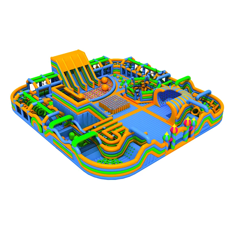 Высококачественная надувная игровая площадка для парка развлечений, надувная игровая площадка с большой шариковой горкой для улицы и помещений