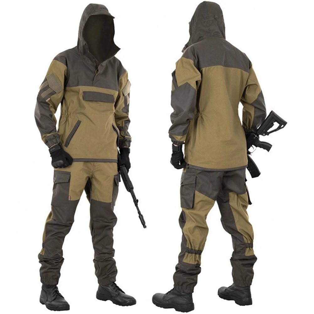Outdoor Camo Hunting Gorka 4 Tactic Suit Uniforms Autumn And Winter Warm Keeping Waterproof Hood Hunt Tactical Uniform for Men